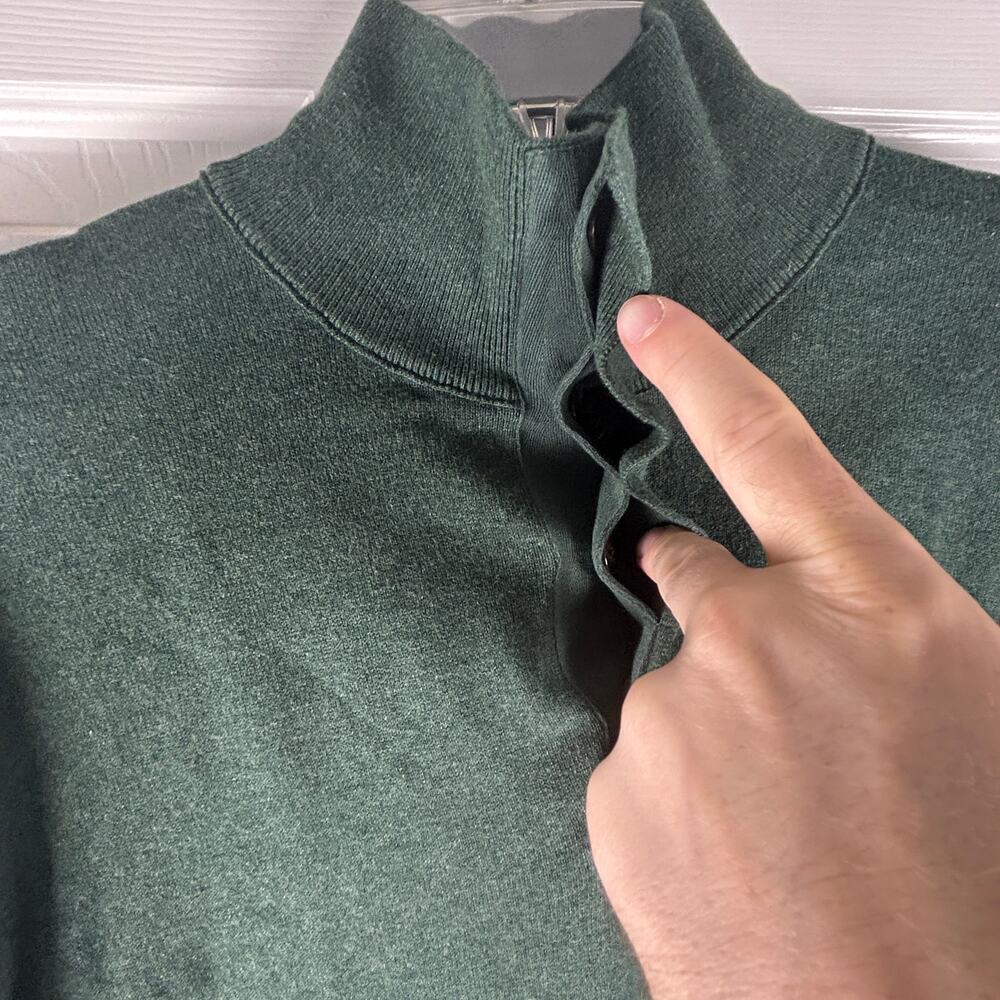 NEW Banana Republic Funnel Mockneck Sweater Mens Size XL Olive Green NWT - Picture 3 of 10